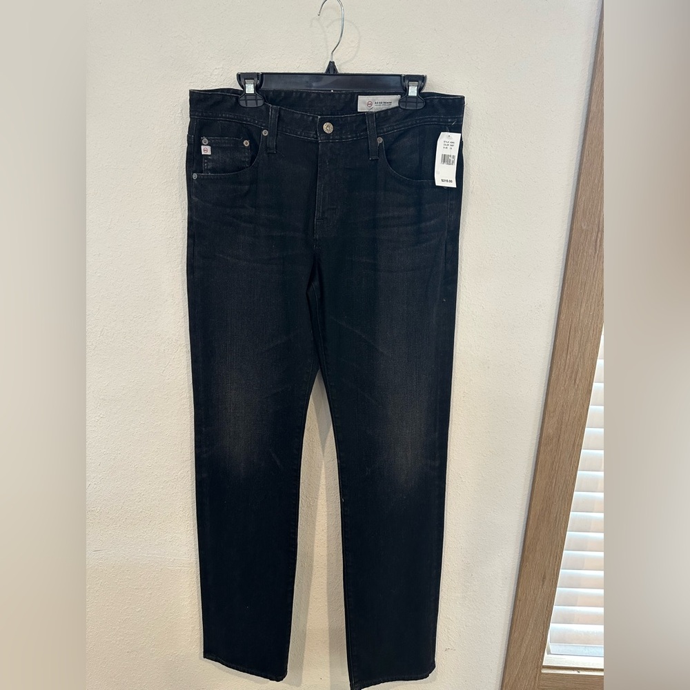 AG Adriano Goldschmied Men’s Slim Jeans in Black Wash